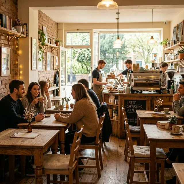 Cozy café interior